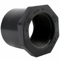 Charlotte Pipe & Foundry Co. Charlotte Pipe PVC 08108 1x3/4 Flush Reducer Bushing, 1x3/4 in, SpigotxFPT, PVC, Gray, SCH 80 Schedule PVC081082200